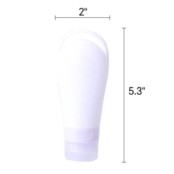 3oz Portable Leak Proof Silicone Travel Bottle For Toiletrie