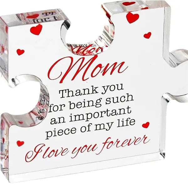 Transparent Puzzle Acrylic Paperweight Decoration