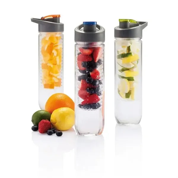 Sports Fruit Long Infuser Clear Plastic Tumbler