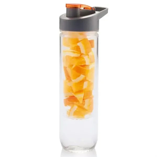 Sports Fruit Long Infuser Clear Plastic Tumbler