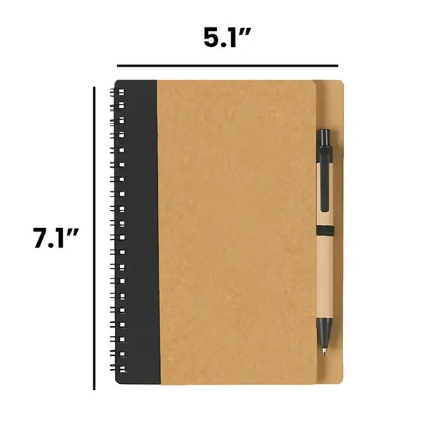 Kraft Paper Notebook with Pen