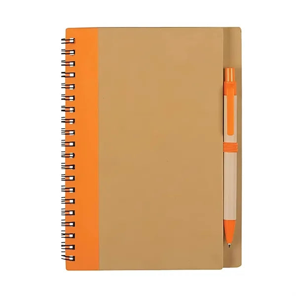 Kraft Paper Notebook with Pen