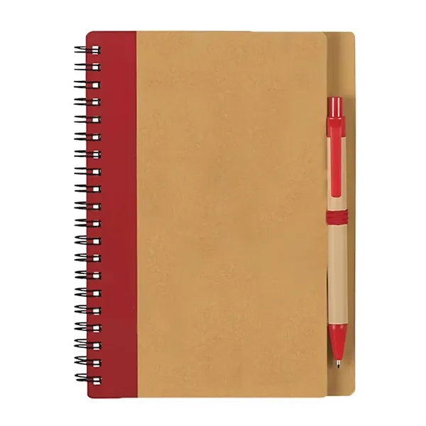 Kraft Paper Notebook with Pen