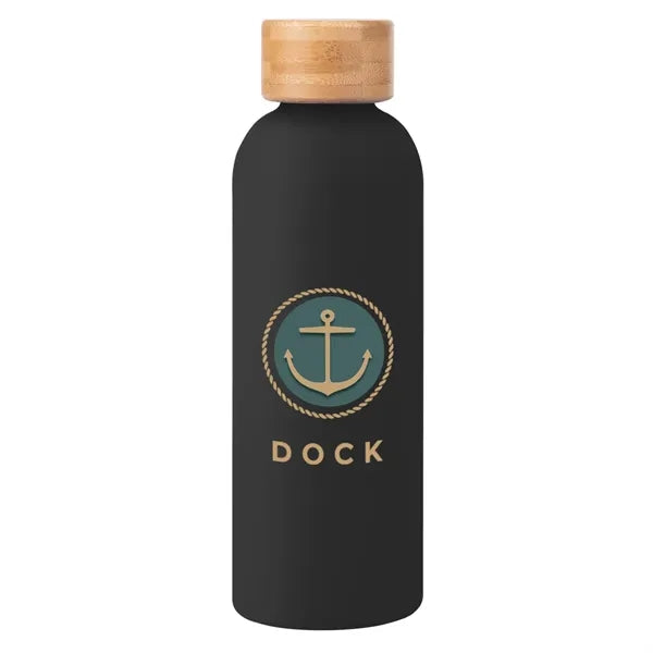 17 Oz. Blair Recycled Stainless Steel Bottle With Bamboo Lid