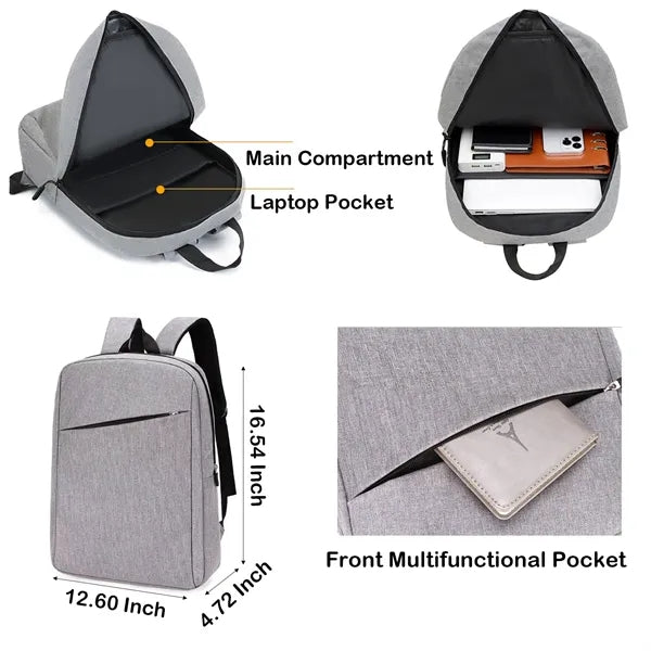 Lightweight and Minimalist 15.6-Inch Laptop Backpack