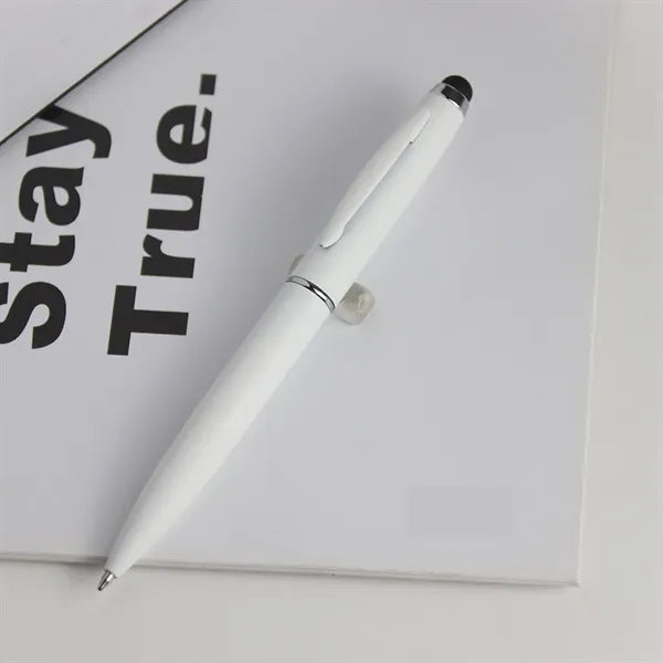 Rubber Coated Twist Metal Stylus Ballpoint Pen