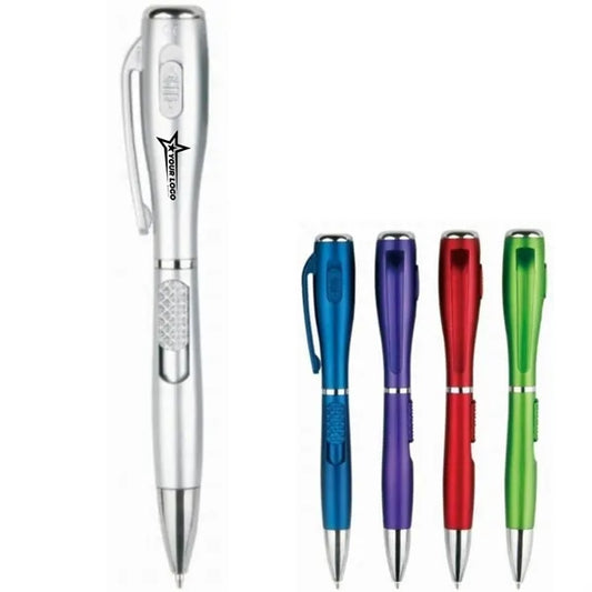 Plastic LED Light Pen With Torch Gift