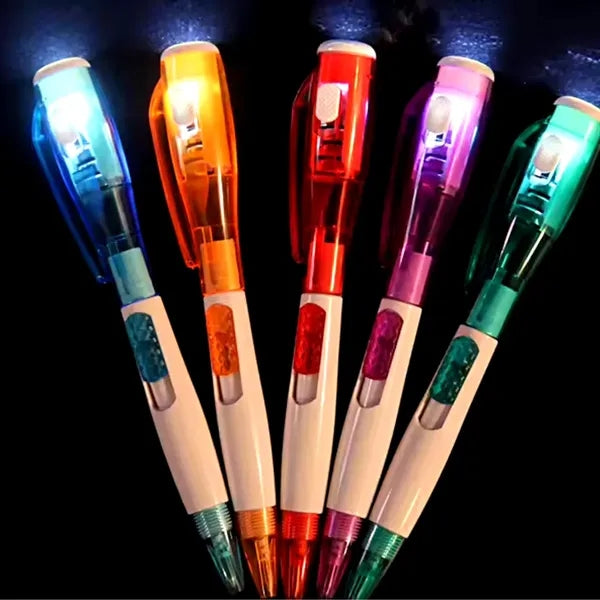 Plastic LED Light Pen With Torch Gift
