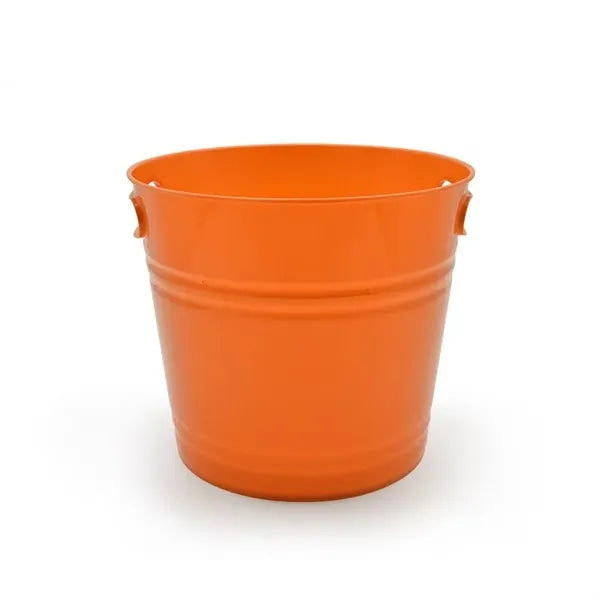 6L round shape ice bucket with die cut handle