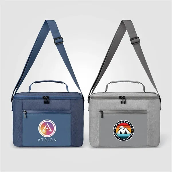 City Pack 600D RPET Zippered Cooler Bag - Heat Transfer