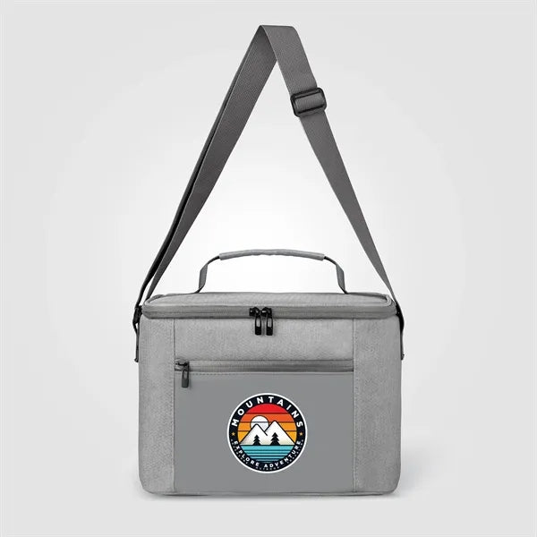 City Pack 600D RPET Zippered Cooler Bag - Heat Transfer