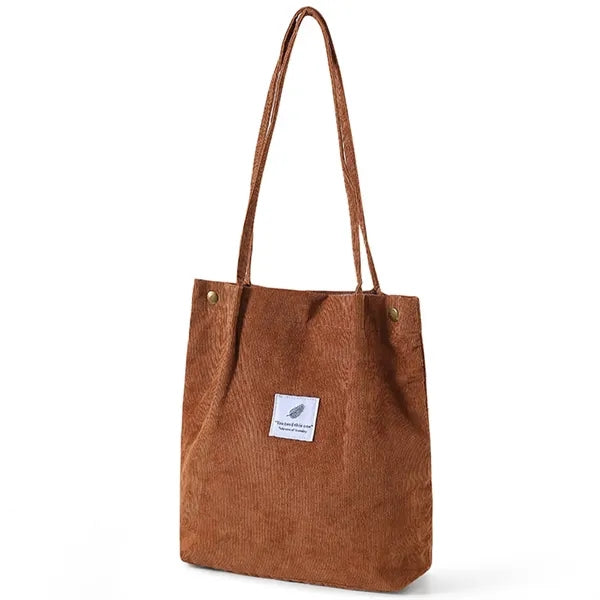 Large Capacity Corduroy Tote Bag