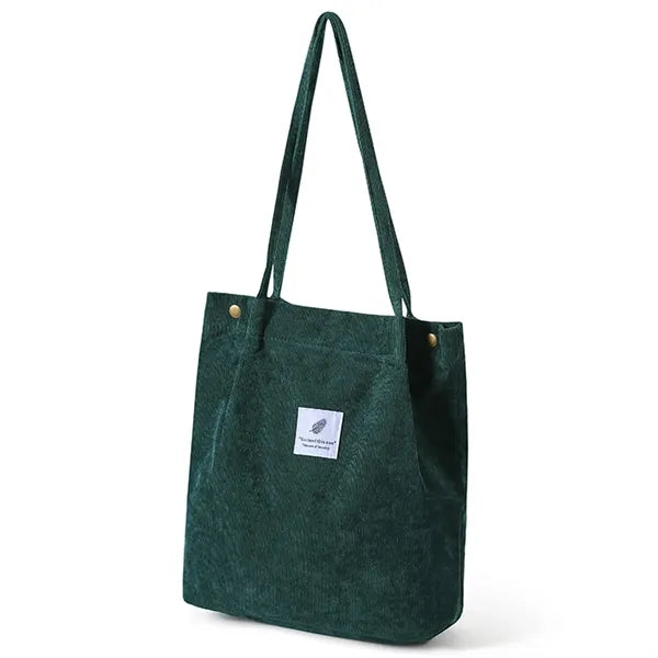 Large Capacity Corduroy Tote Bag