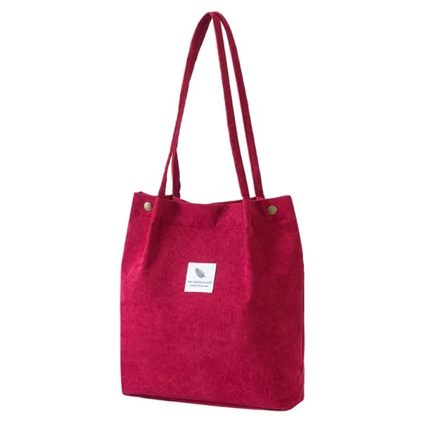 Large Capacity Corduroy Tote Bag