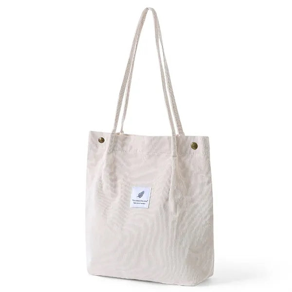 Large Capacity Corduroy Tote Bag