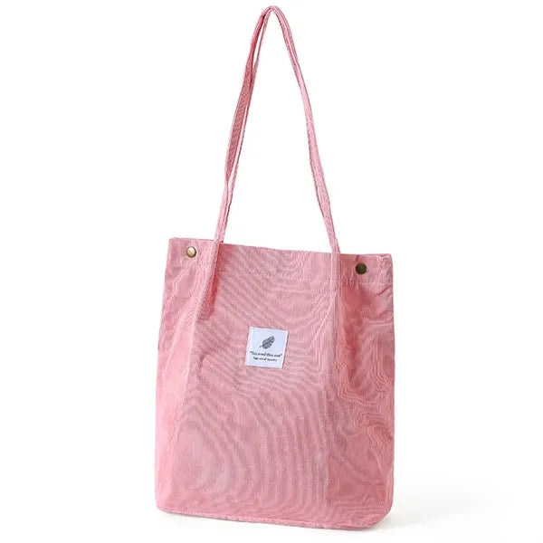 Large Capacity Corduroy Tote Bag