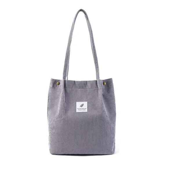 Large Capacity Corduroy Tote Bag