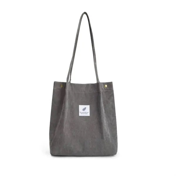 Large Capacity Corduroy Tote Bag