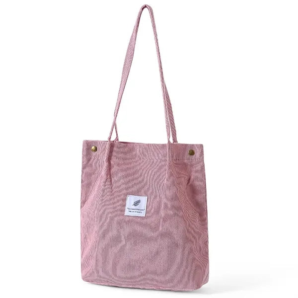 Large Capacity Corduroy Tote Bag