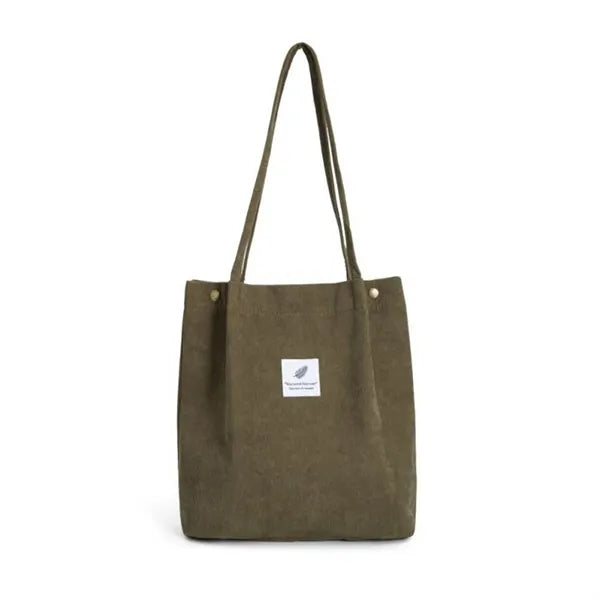 Large Capacity Corduroy Tote Bag