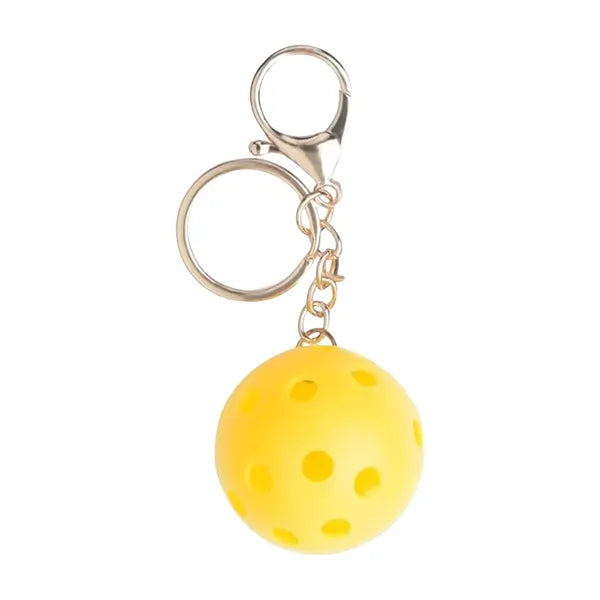 Pickleball Stainless Steel Keychain Sports Gifts