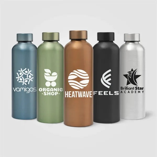 Astrid Recycled Aluminum Metallic Bottle - 24 oz -Silkscreen