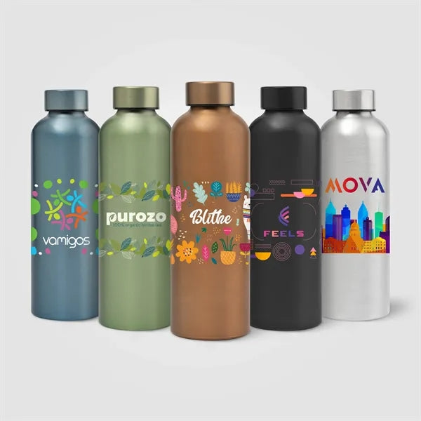 Astrid Recycled Aluminum Metallic Bottle - 24 oz - ColorJet