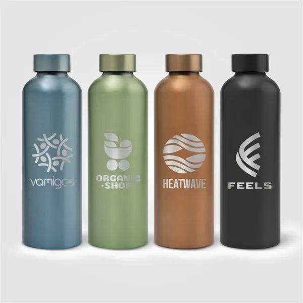 Astrid Recycled Aluminum Metallic Bottle - 24 oz - Laser