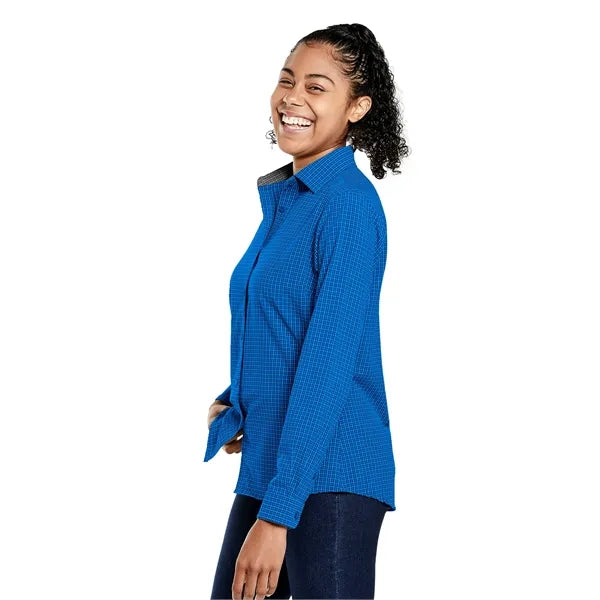 Storm Creek Women's Influencer Microplaid Woven Shirt