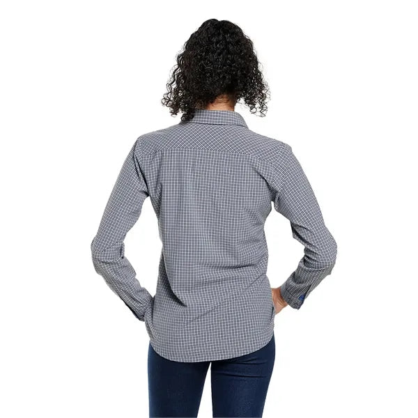 Storm Creek Women's Influencer Microplaid Woven Shirt