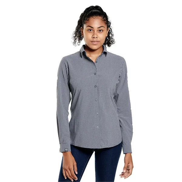 Storm Creek Women's Influencer Microplaid Woven Shirt
