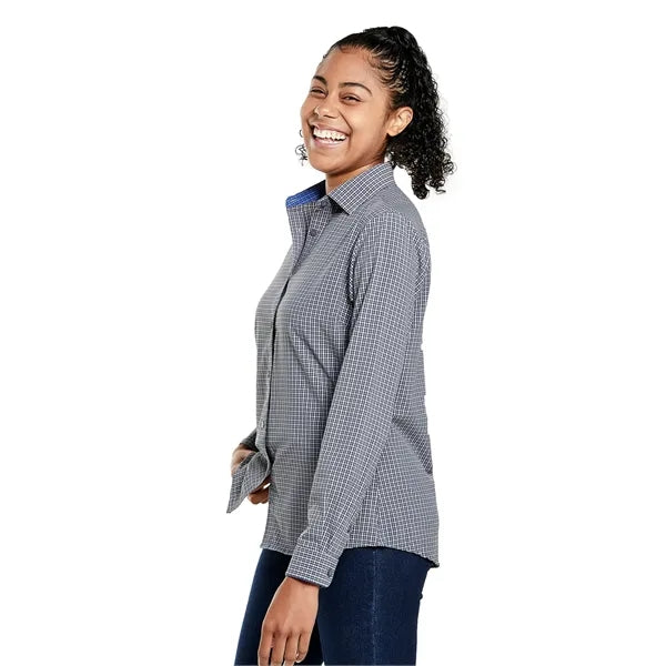 Storm Creek Women's Influencer Microplaid Woven Shirt