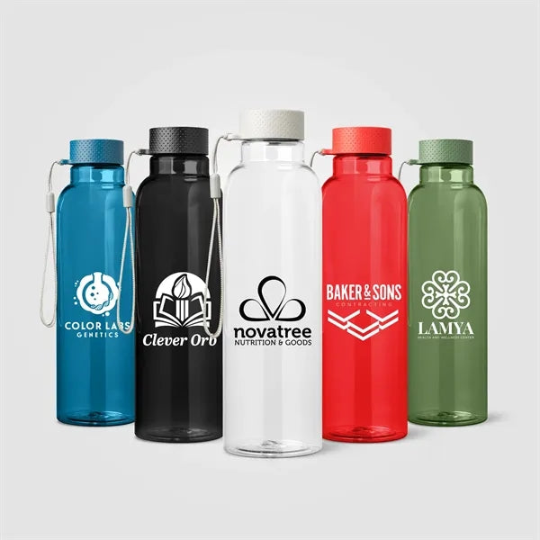 Aura RPET Wrist Strap Bottle - 24 oz. - ColorJet