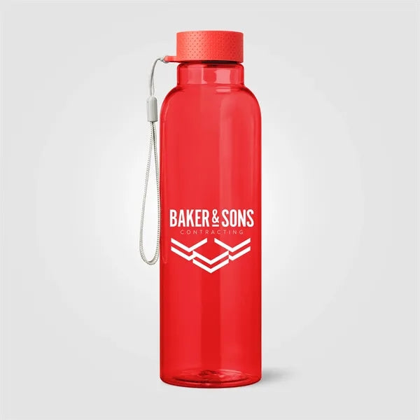 Aura RPET Wrist Strap Bottle - 24 oz. - ColorJet