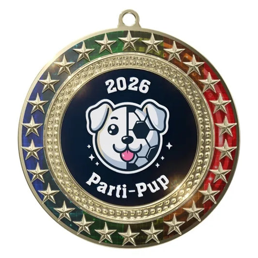 Express Radiant Star Multicolor Insert Medal