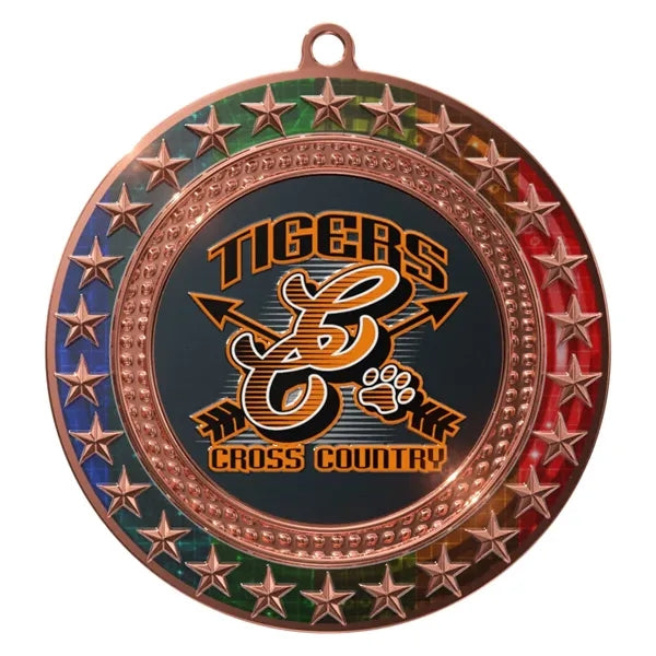 Express Radiant Star Multicolor Insert Medal