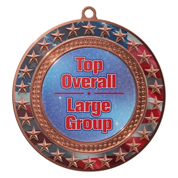 Express Radiant Star Patriotic Insert Medal