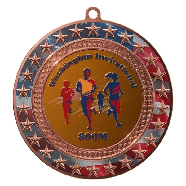 Express Radiant Star Patriotic Insert Medal