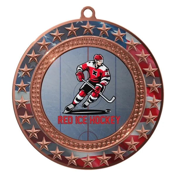 Express Radiant Star Patriotic Insert Medal
