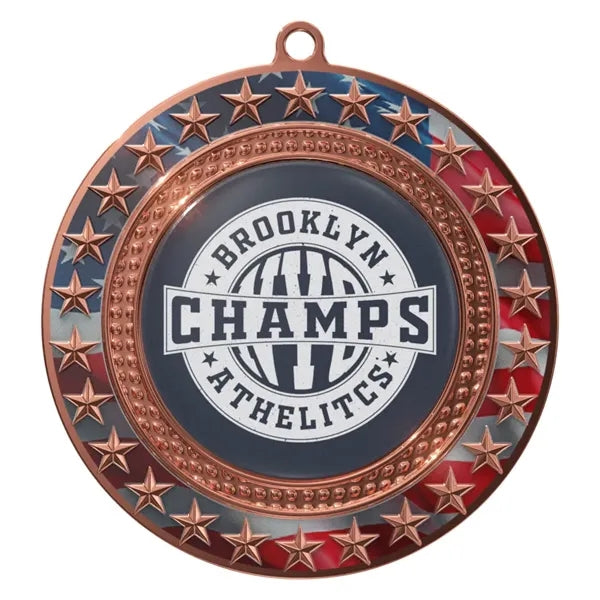 Express Radiant Star Patriotic Insert Medal