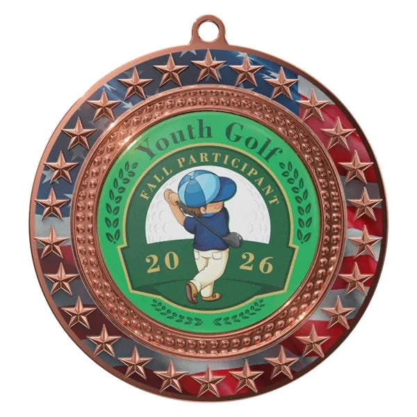 Express Radiant Star Patriotic Insert Medal
