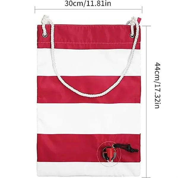 Christmas Insulated Red Wine Beach Bag