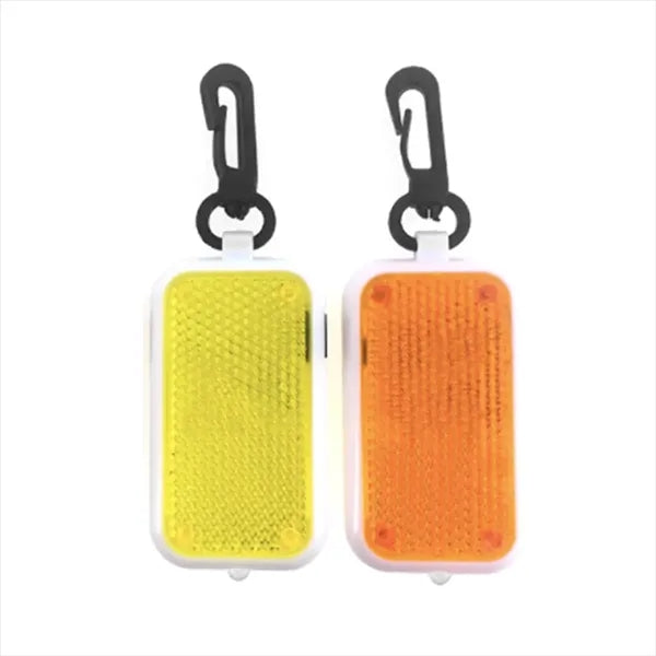 Night Warning Safety LED Reflective Keychain Pendant Light