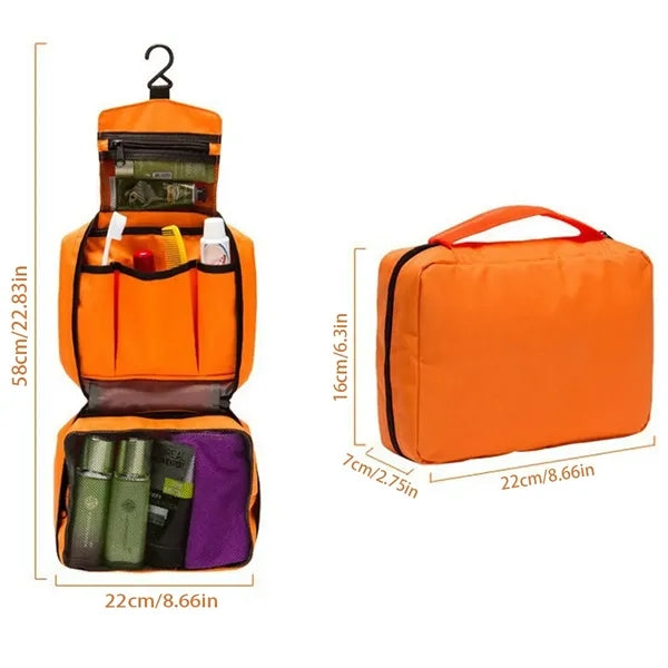 Travel Camping Waterproof Toiletry Storage Bag With Hook