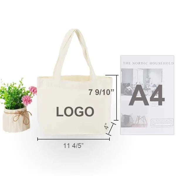 12" Eco-friendly Large-capacity Canvas Tote Bag