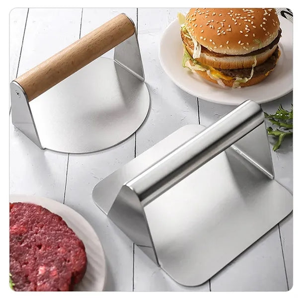 Stainless Steel Meat Press Grill Kitchen Tool Household Mold