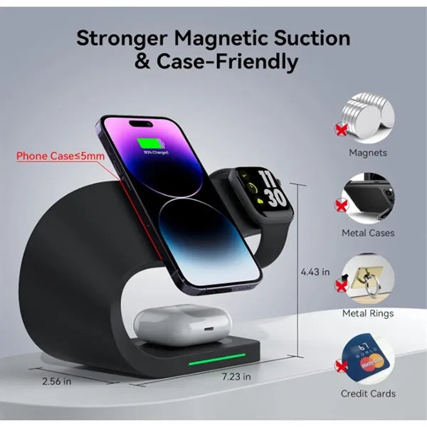 4-in-1 Magnetic Wireless Charger For IPhone/Apple Watch