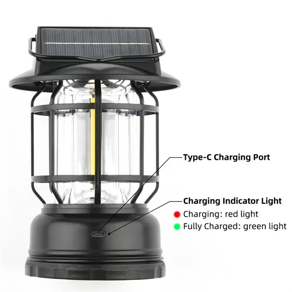Portable LED Solar Camping Lantern