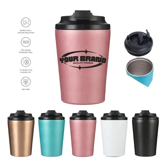 12 oz Stainless Steel Insulated Travel Coffee Mug