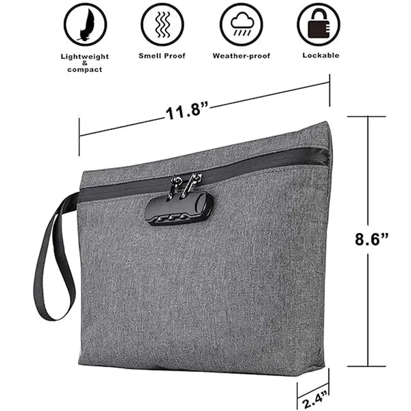 Smell Proof Bag with Combination Lock